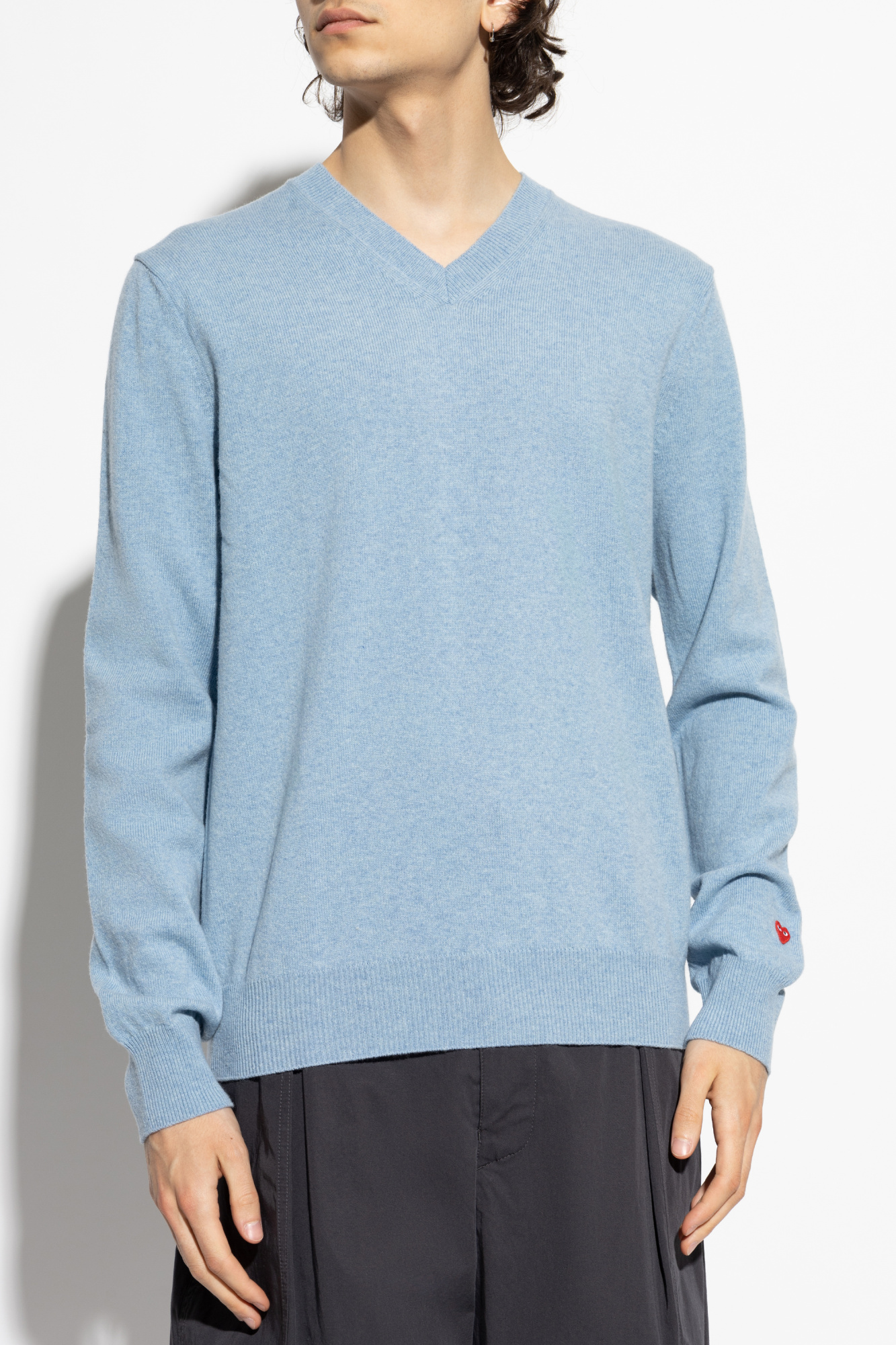 Comme des Garçons Play V-neck sweater | Men's Clothing | Vitkac